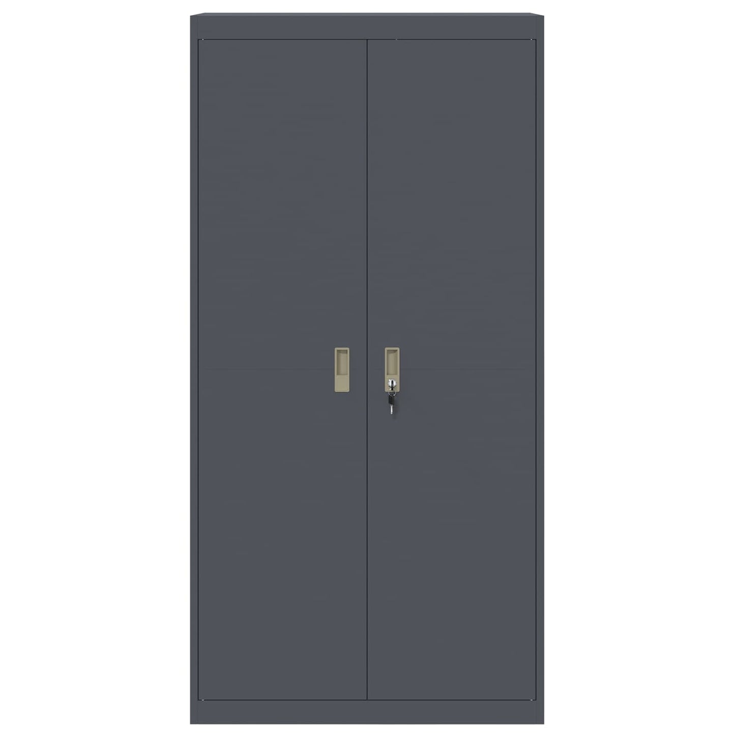 vidaXL Ντουλάπι αποθήκευσης 2 pcs Ανθρακί 90 x 40 x 180 cm