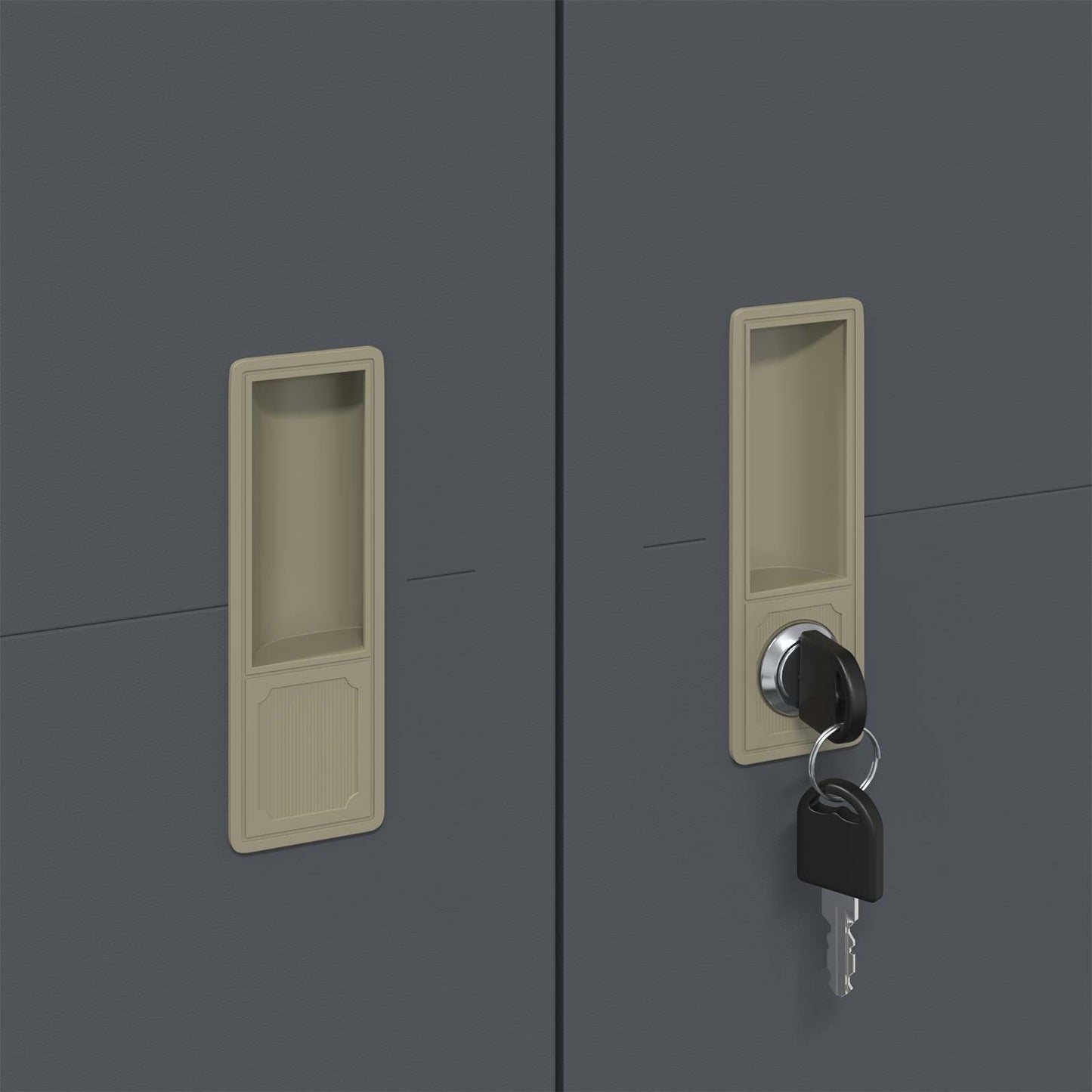 vidaXL Ντουλάπι αποθήκευσης 2 pcs Ανθρακί 90 x 40 x 200 εκ