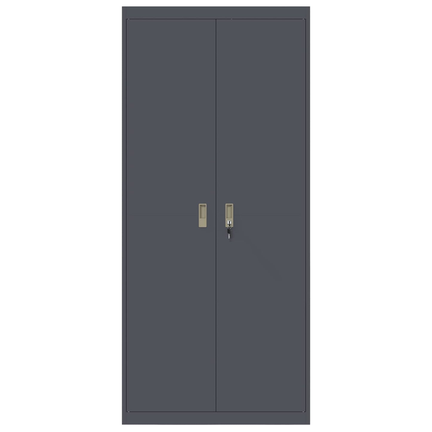 vidaXL Ντουλάπι αποθήκευσης 2 pcs Ανθρακί 90 x 40 x 200 εκ