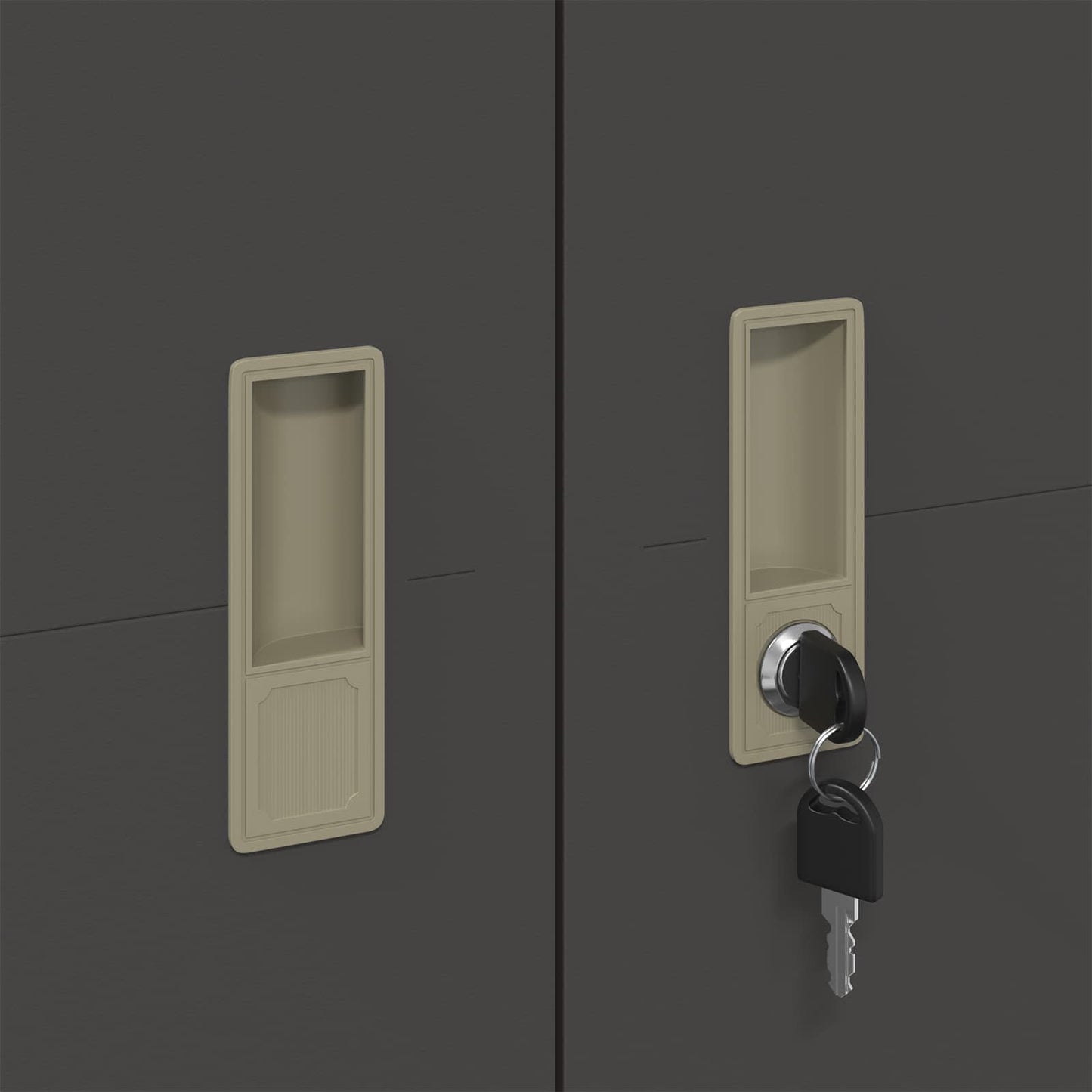 vidaXL Ντουλάπι αποθήκευσης με αποθήκευση 2 pcs Μαύρο 80 x 40 x 140 εκ