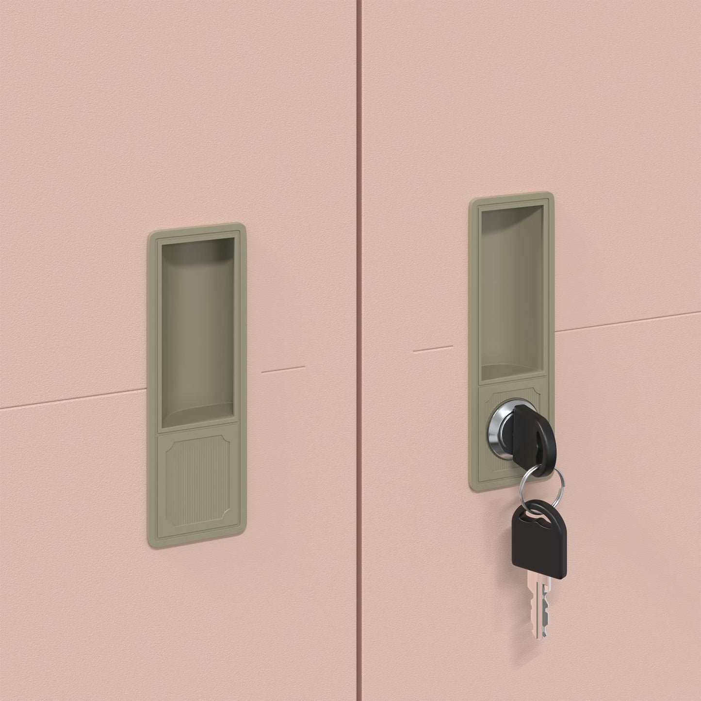 vidaXL Ντουλάπι αποθήκευσης με αποθήκευση 2 pcs Ροζ 80 x 40 x 140 εκ