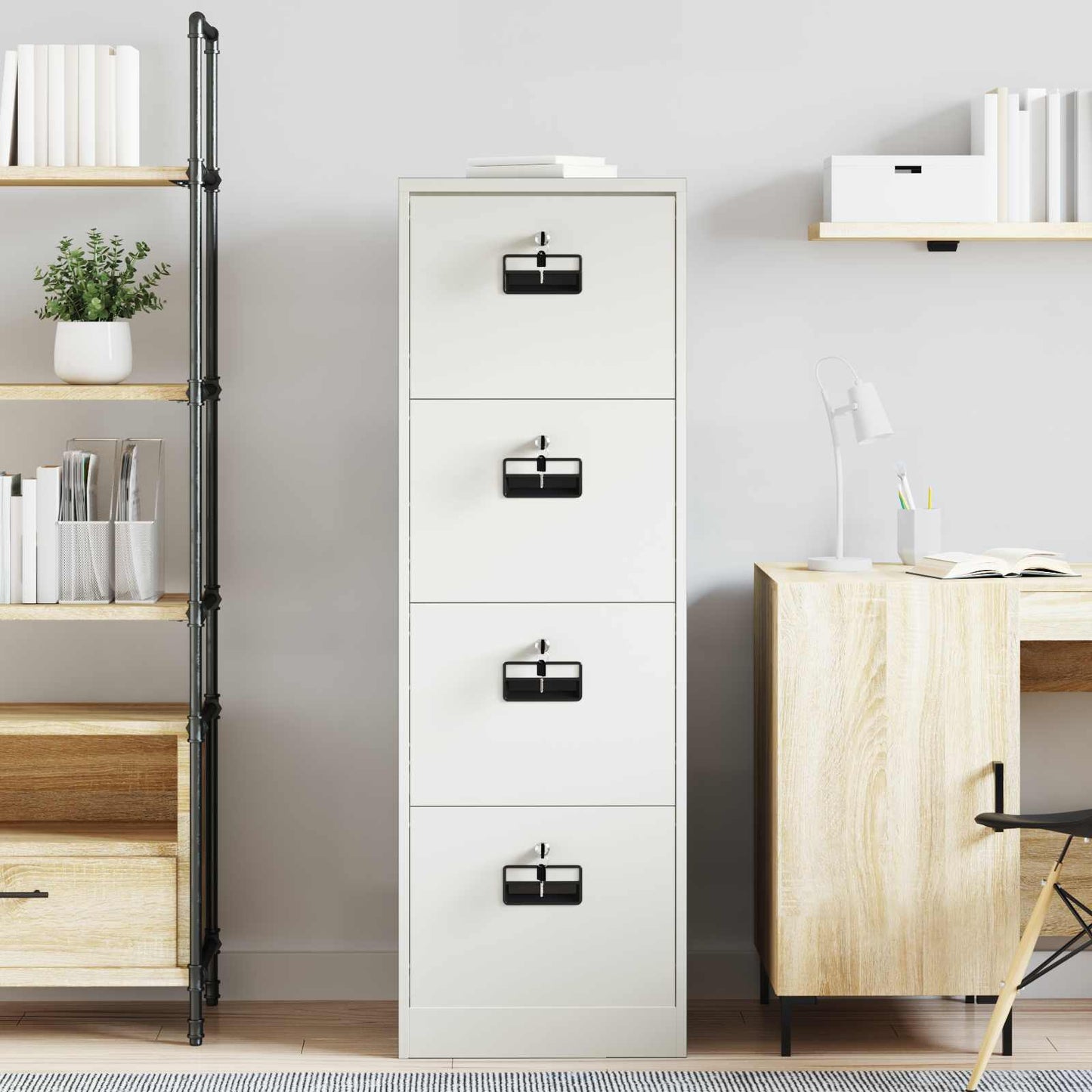 vidaXL Ντουλάπι αποθήκευσης με αποθήκευση 2 pcs Ροζ 80 x 40 x 180 εκ