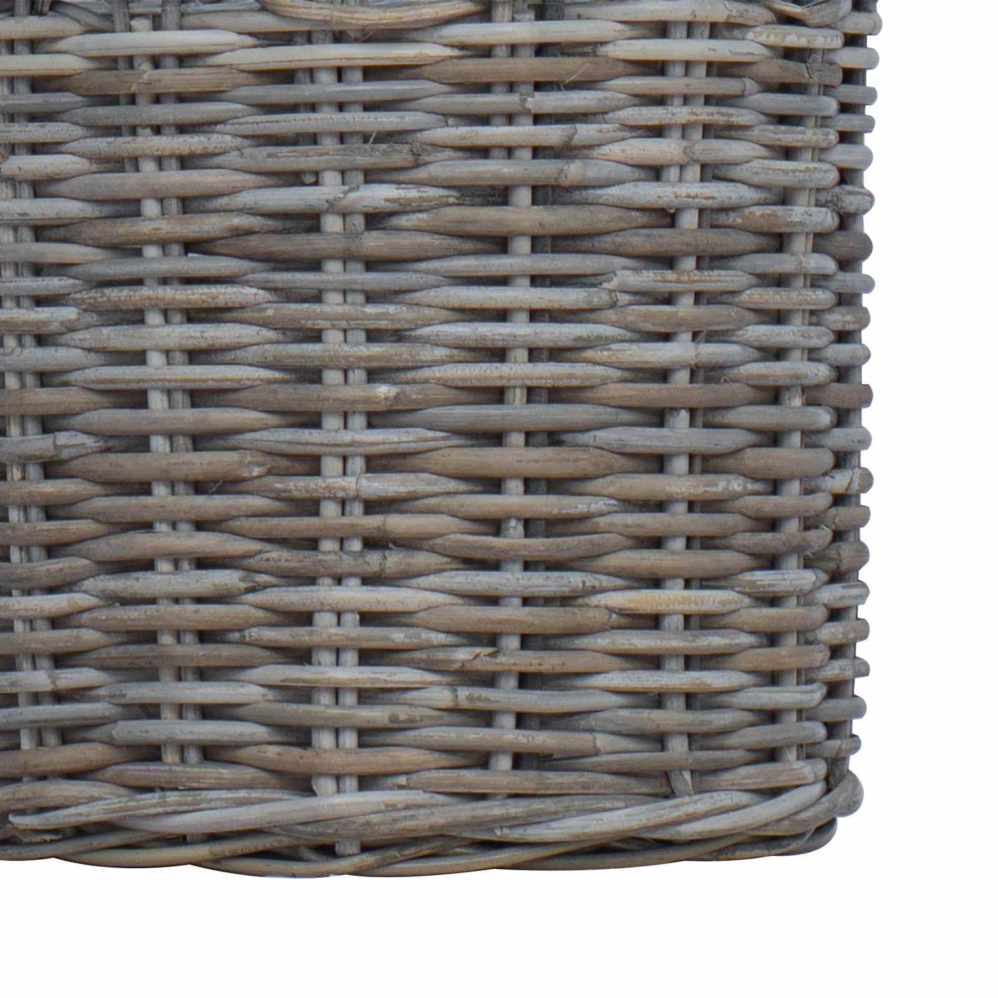 vidaXL Καλάθι Φυτών με αποθήκευση 2 pcs Γκρι Λάκακ Ράττανα