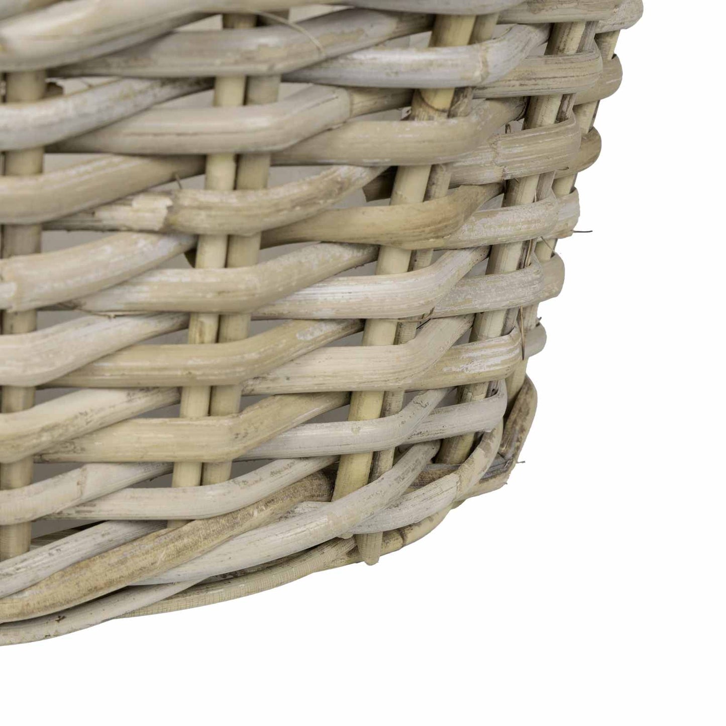 vidaXL Καλάθι Γλάστρας GENDT 2 τεμ. Φυσικό Γκρι Ρατάν Κούμπου