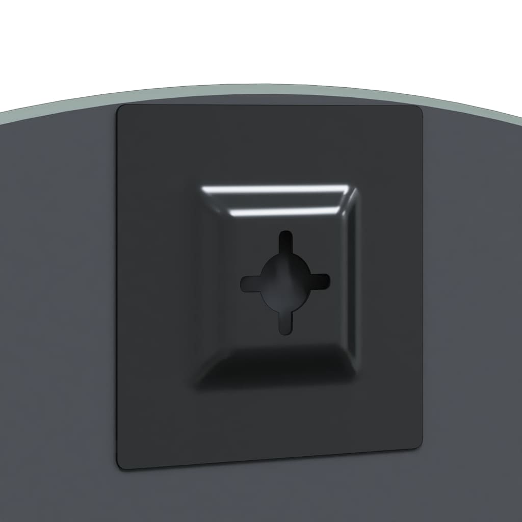 vidaXL Καθρέφτης τοίχου Γύρος Ø 70 cm σκληρυμένο γυαλί