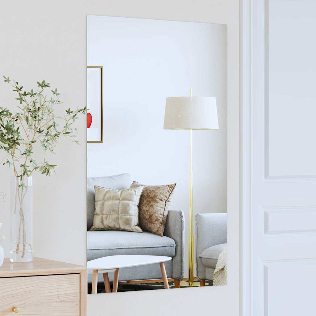 vidaXL Καθρέφτης τοίχου Ορθογώνιος 100 x 60 cm σκληρυμένο γυαλί