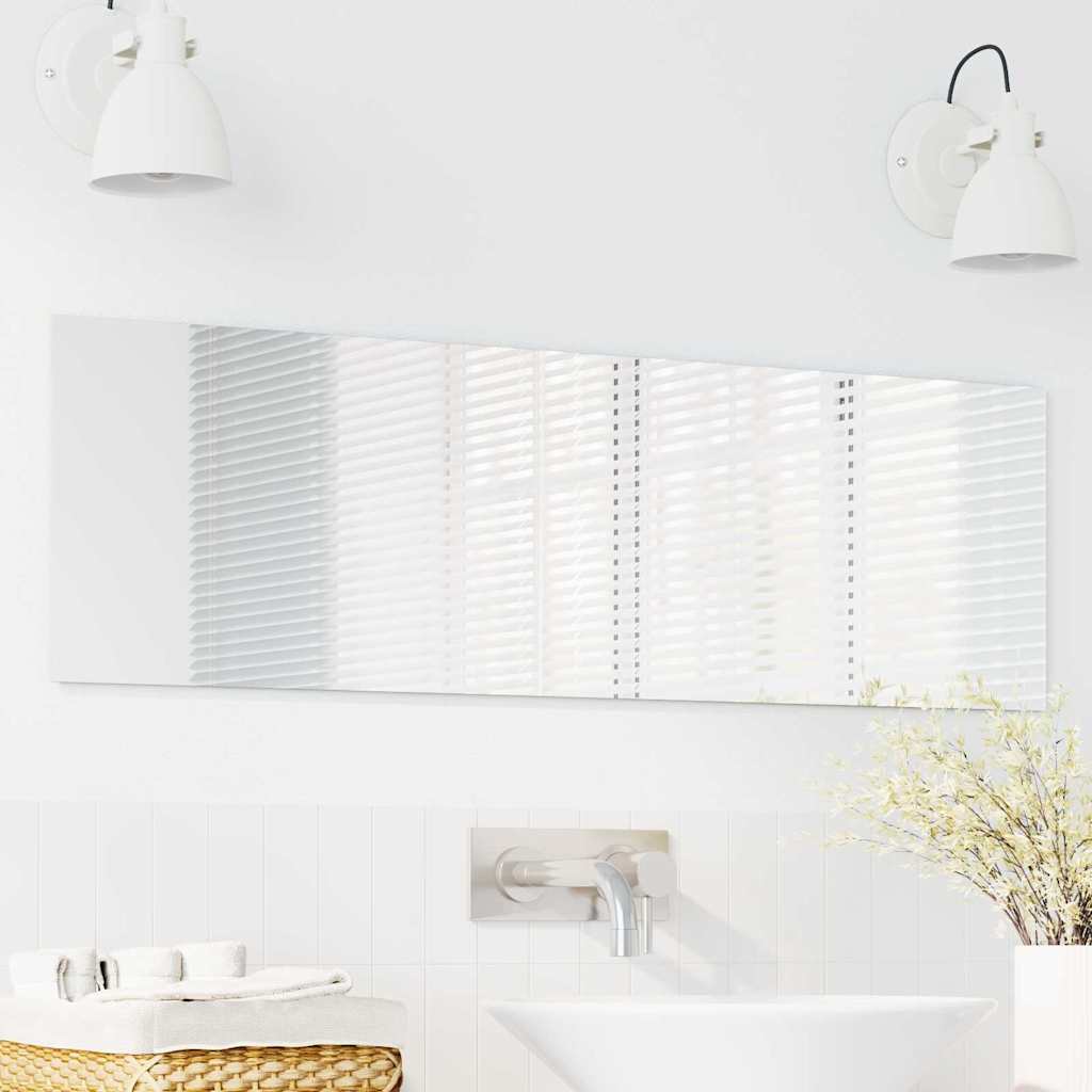 vidaXL Καθρέφτης τοίχου Ορθογώνιος 30 x 100 cm σκληρυμένο γυαλί