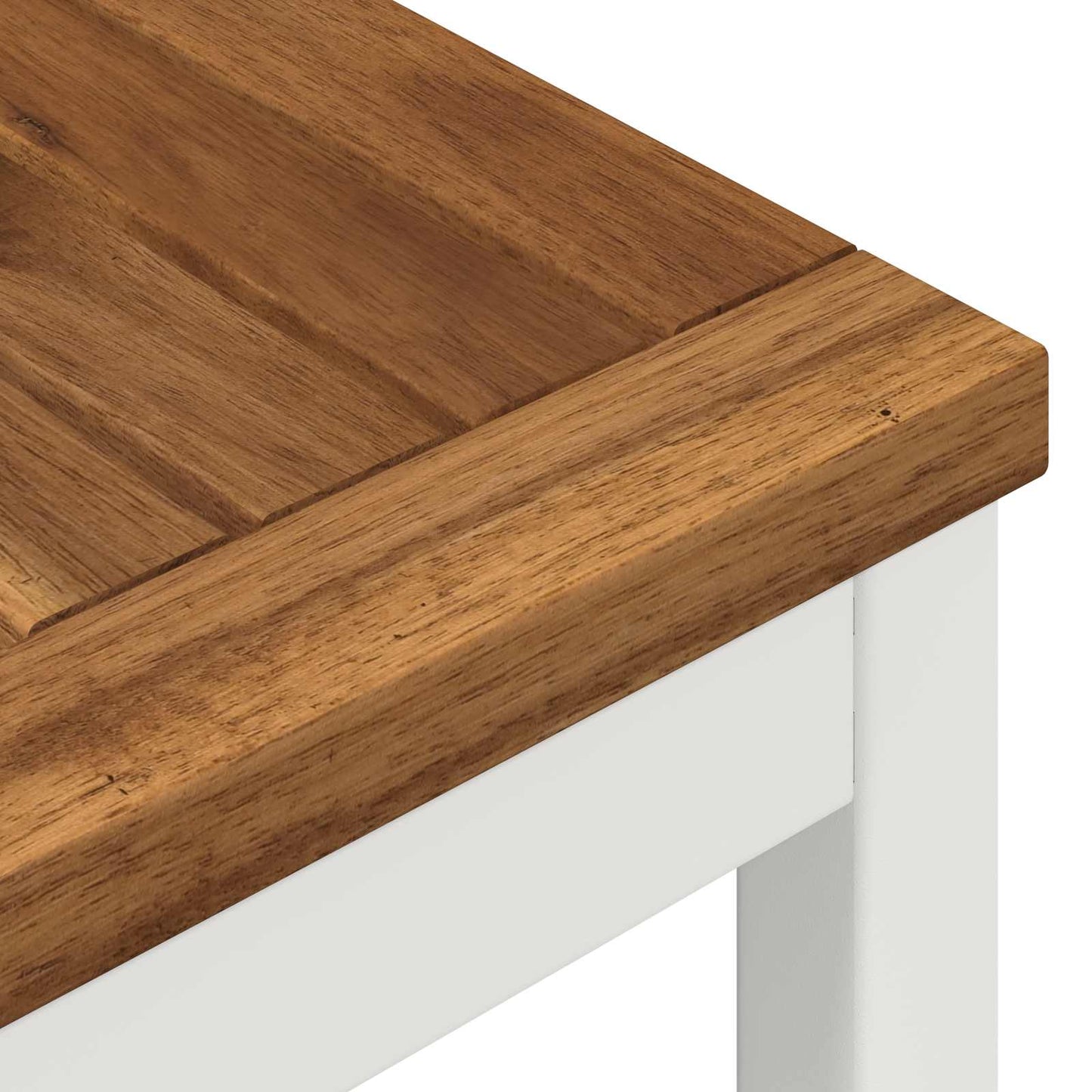 vidaXL Τραπεζάκι σαλονιού Φυσικό και Λευκό 50 x 48,5 x 36 εκ.