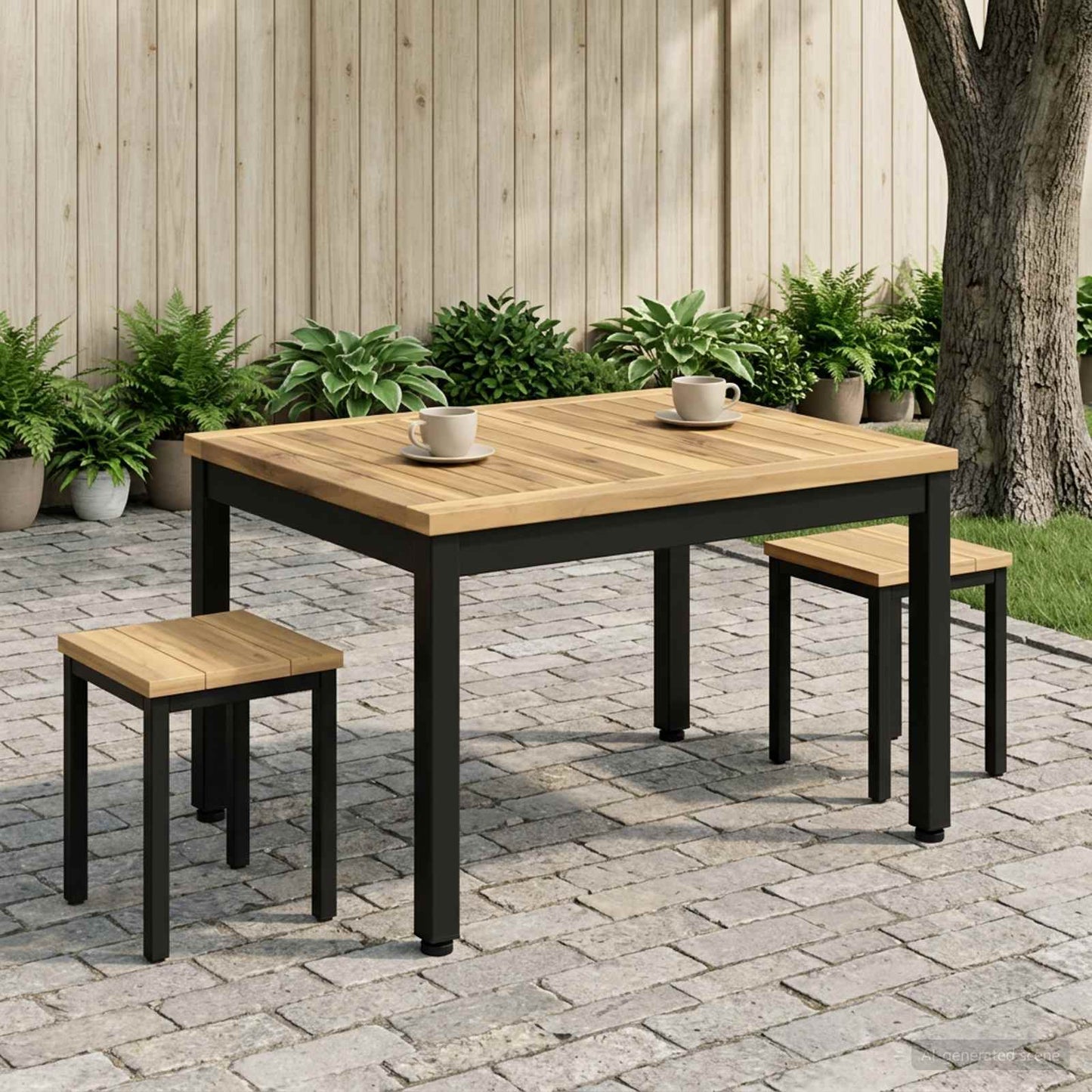 vidaXL Τραπεζάκι σαλονιού Λευκό και Μαύρο 50 x 60,5 x 36 εκ.