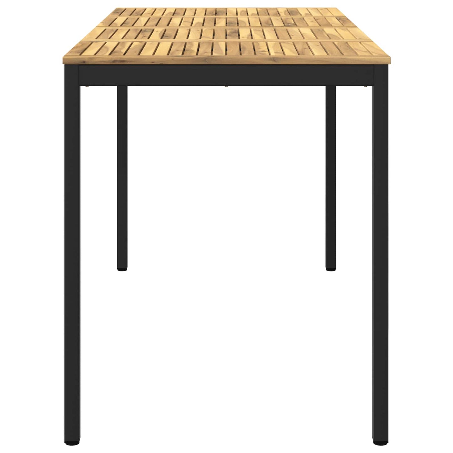 vidaXL Τραπέζι μπαρ κήπου NAARDEN Λευκό και Μαύρο 180 x 88,5 x 105 εκ