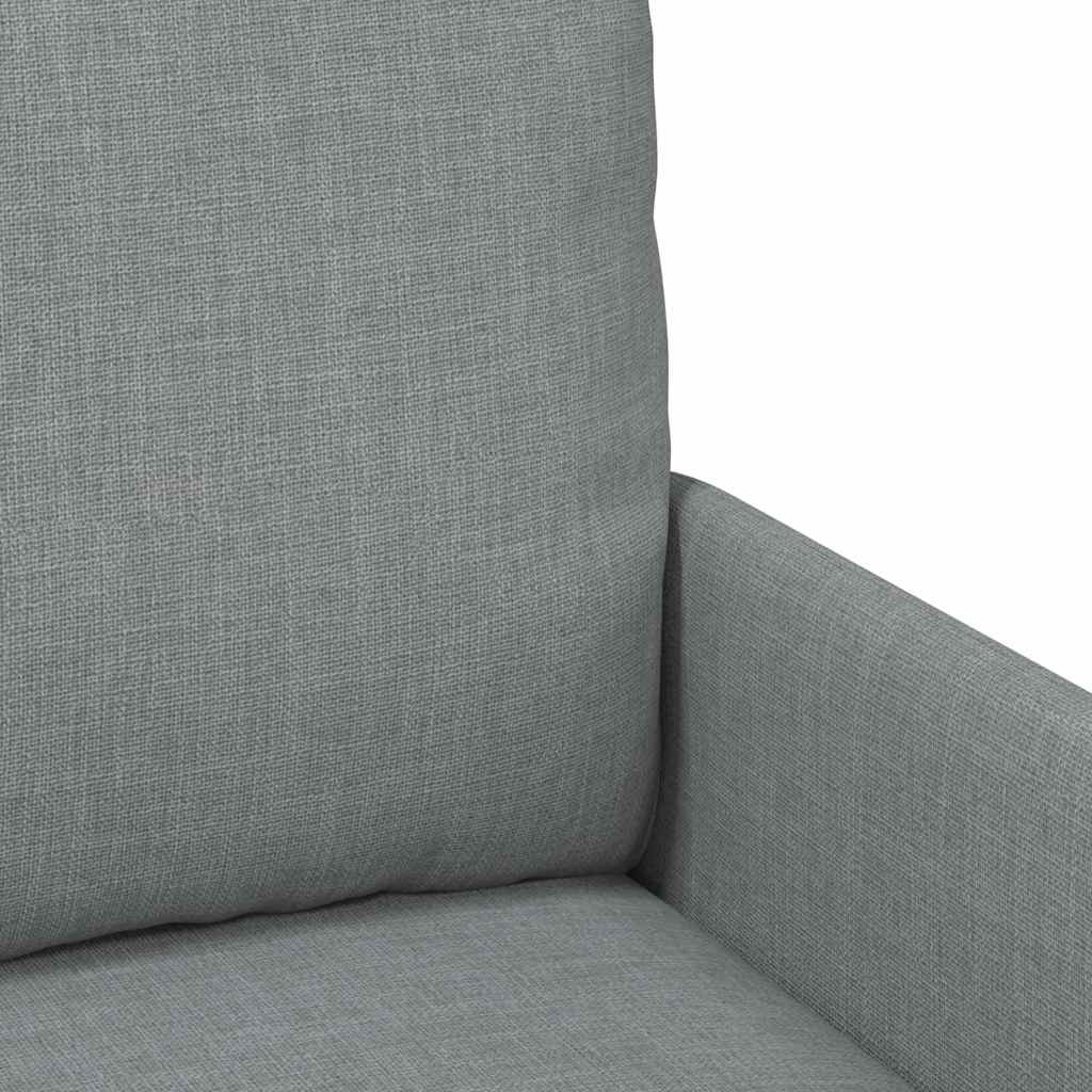 vidaXL Καναπέδες με μαξιλάρι 55cm Ανοιχτό γκρι Κόντρα πλακέ