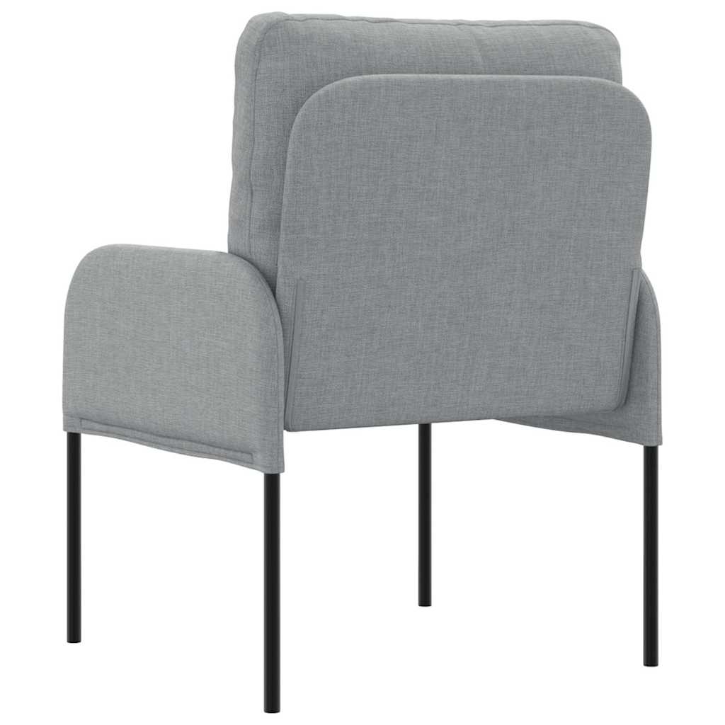 vidaXL Καναπέδες με μαξιλάρι 55cm Ανοιχτό γκρι Κόντρα πλακέ