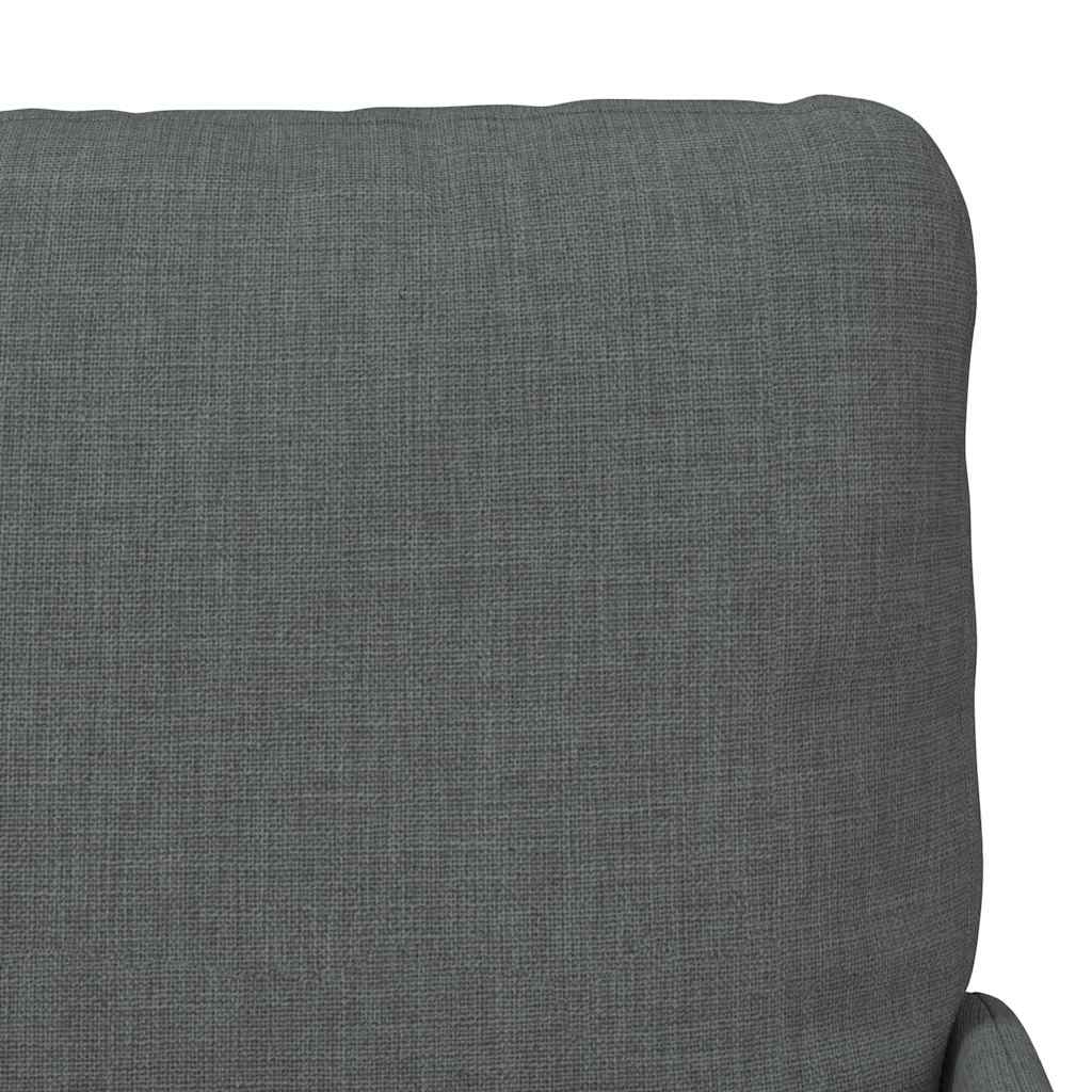 vidaXL Καναπέδες με μαξιλάρι 55cm Σκούρο Γκρι Κόντρα πλακέ