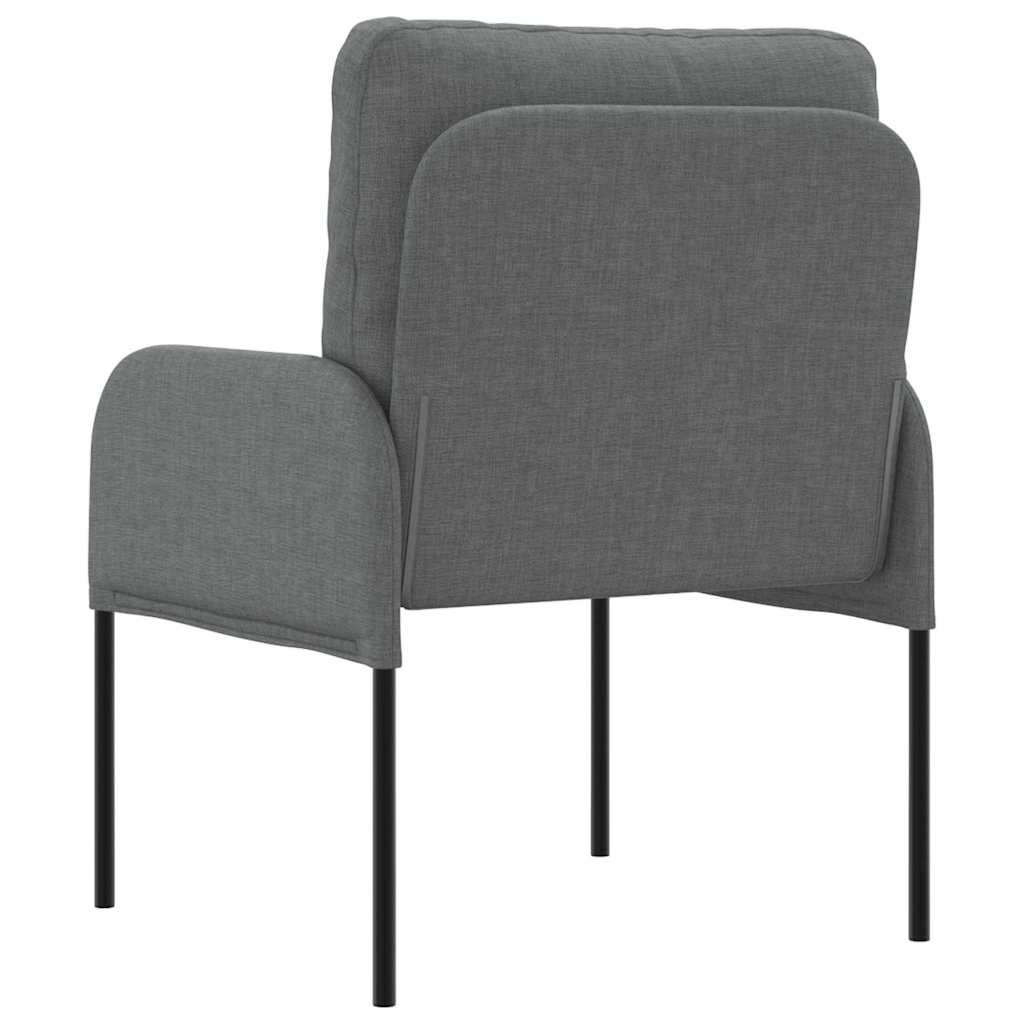 vidaXL Καναπέδες με μαξιλάρι 55cm Σκούρο Γκρι Κόντρα πλακέ