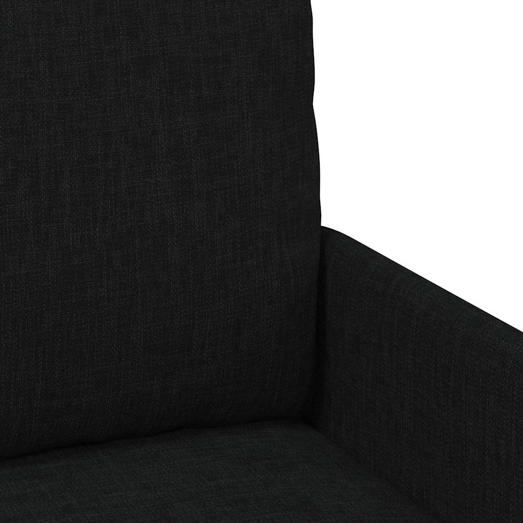 vidaXL Καναπέδες με μαξιλάρι 55cm Μαύρο Κόντρα πλακέ