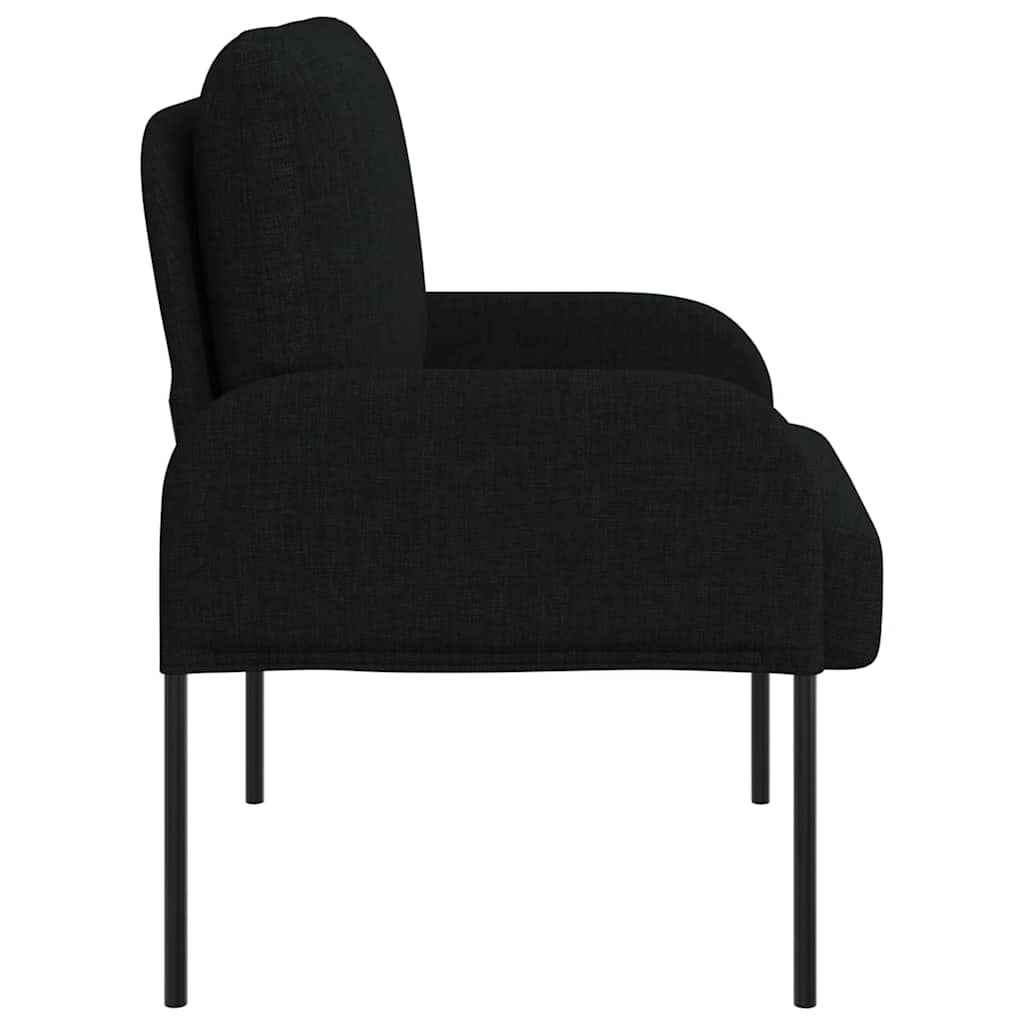 vidaXL Καναπέδες με μαξιλάρι 55cm Μαύρο Κόντρα πλακέ
