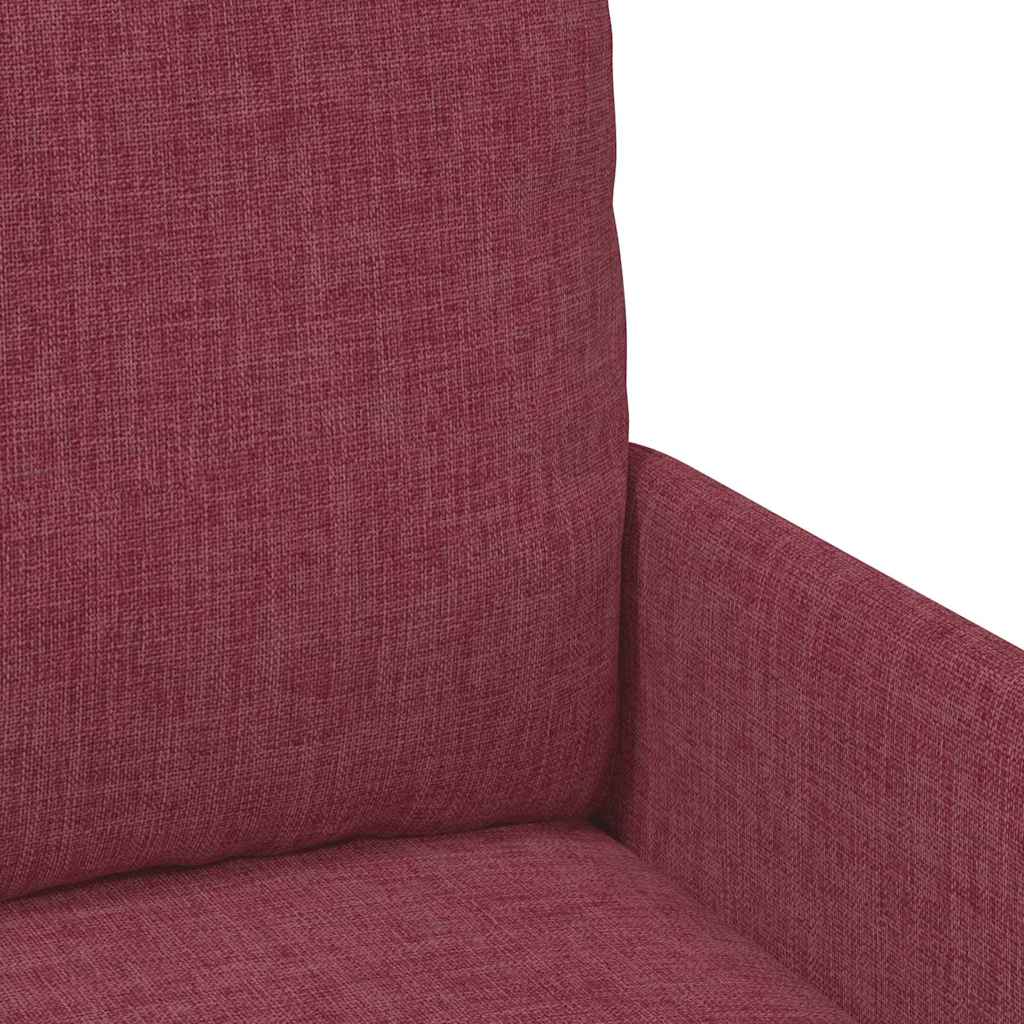 vidaXL Καναπέδες με μαξιλάρι 55cm Κόκκινο Κόντρα πλακέ