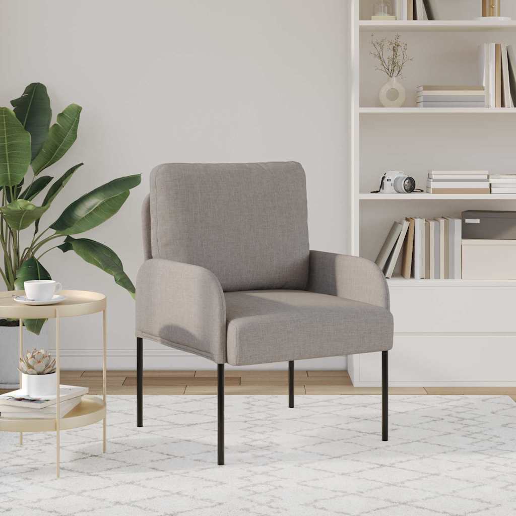 vidaXL Καναπέδες με μαξιλάρι 55cm Taupe Κόντρα πλακέ