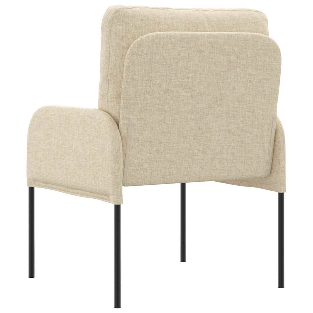 vidaXL Καναπέδες με μαξιλάρι 55cm Κρεμ Κόντρα πλακέ