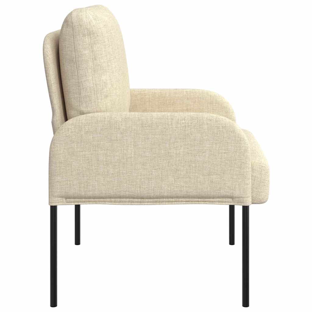 vidaXL Καναπέδες με μαξιλάρι 55cm Κρεμ Κόντρα πλακέ