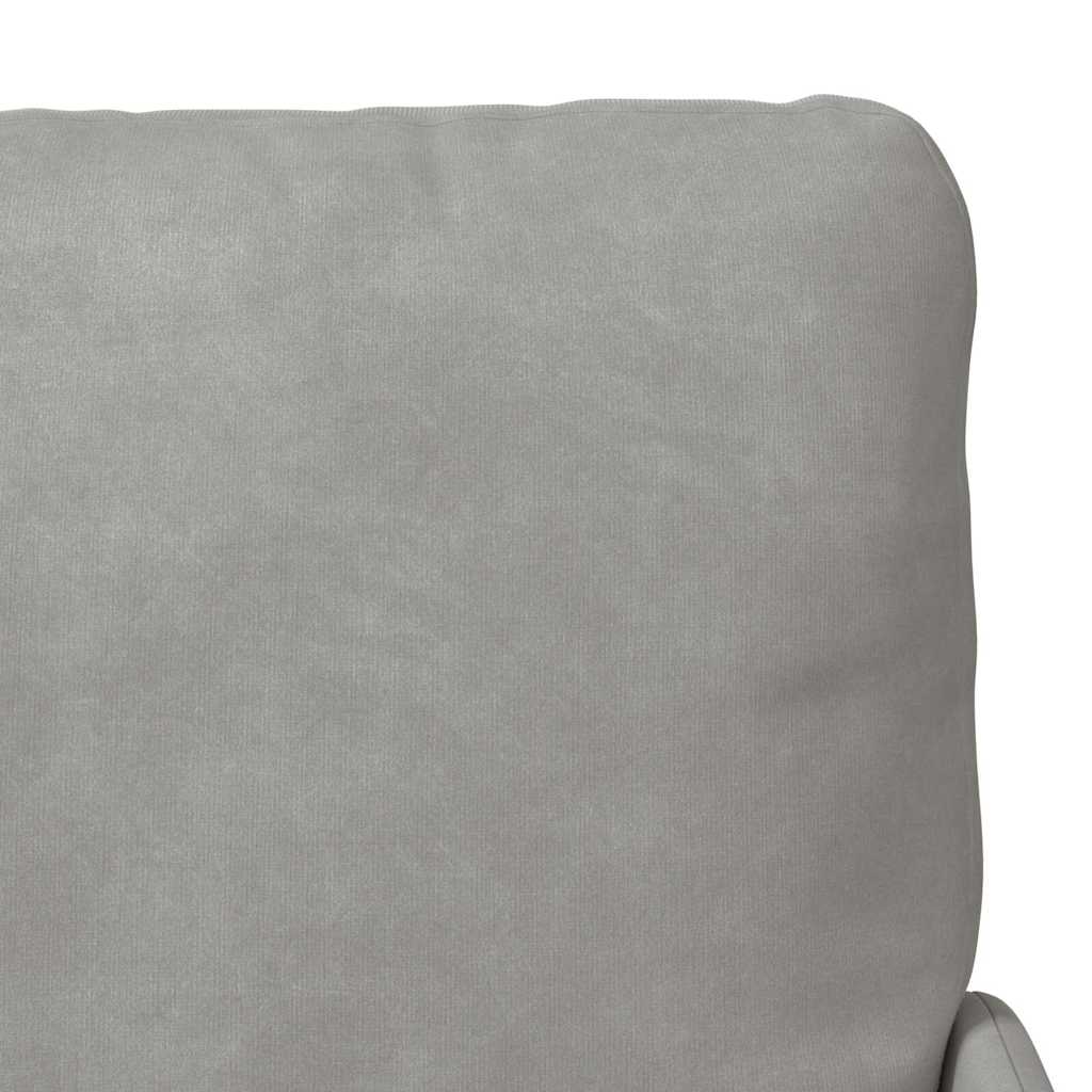 vidaXL Καναπέδες με μαξιλάρι 55cm Ανοιχτό γκρι Κόντρα πλακέ