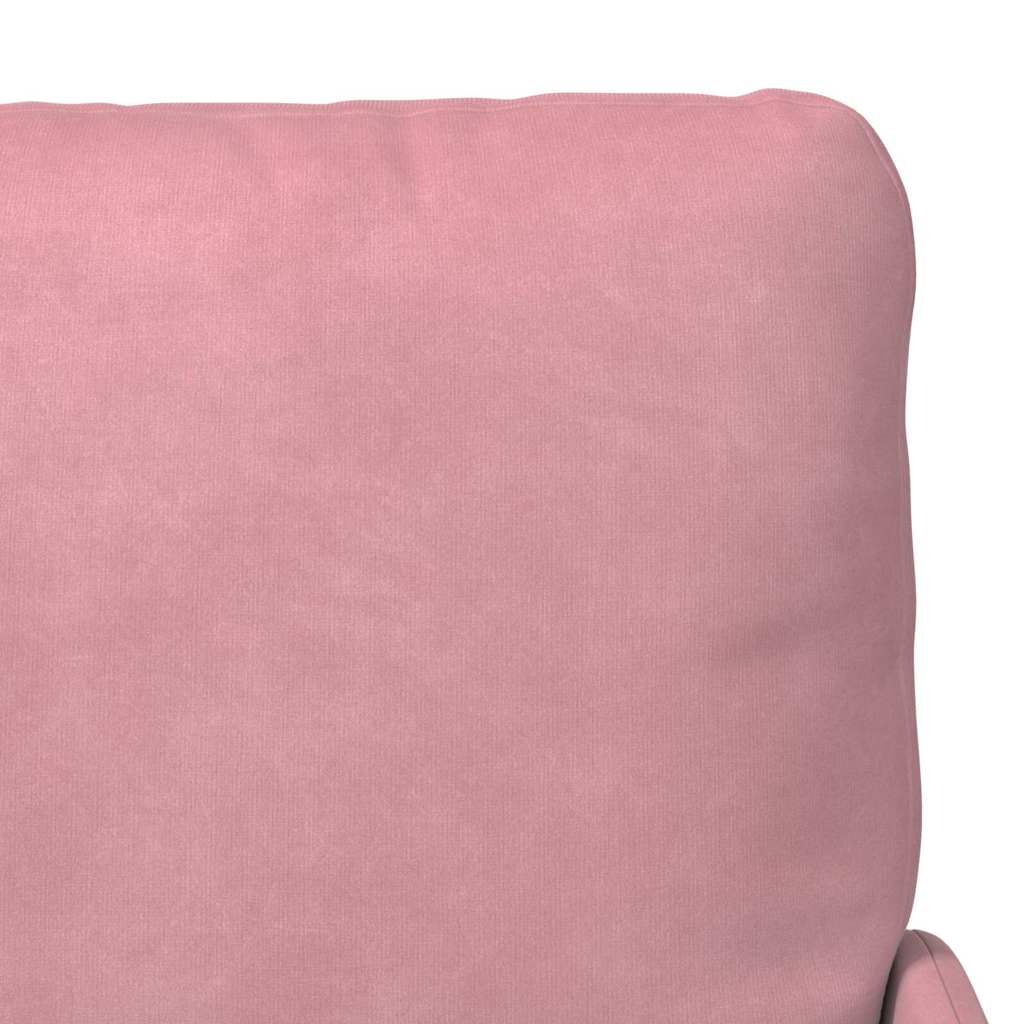 vidaXL Καναπέδες με μαξιλάρι 55cm Ροζ Κόντρα πλακέ