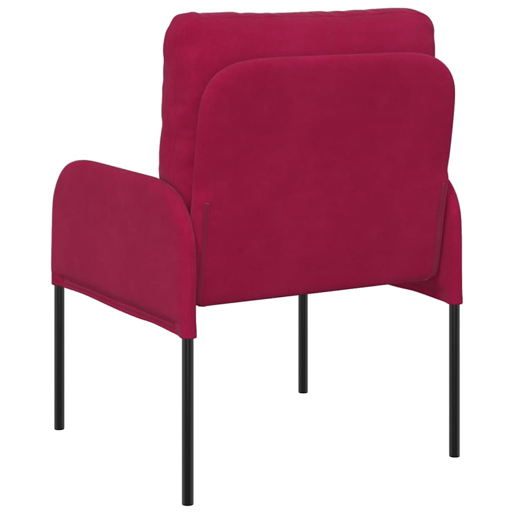 vidaXL Καναπέδες με μαξιλάρι 55cm Κόκκινο Κόντρα πλακέ