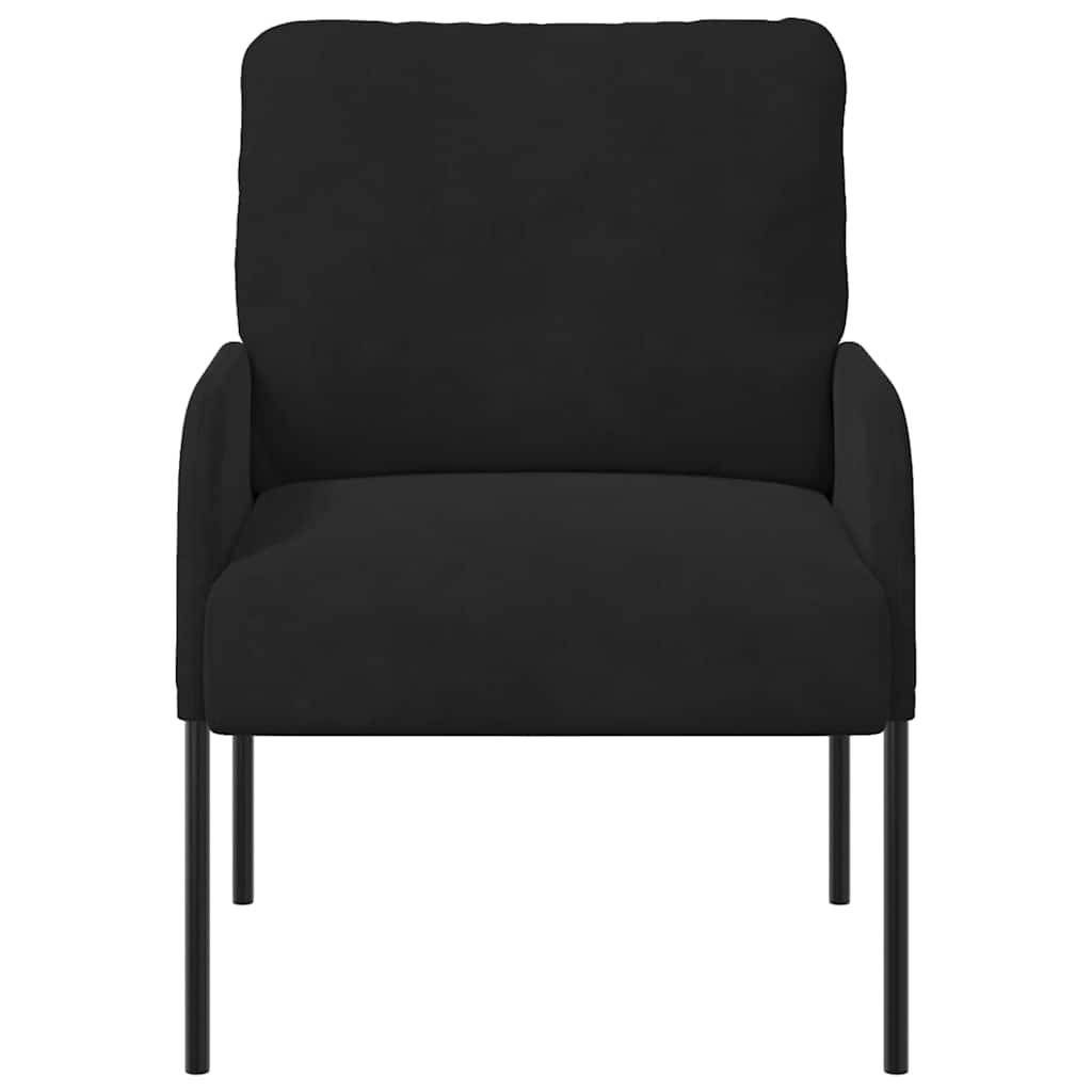 vidaXL Καναπέδες με μαξιλάρι 55cm Μαύρο Κόντρα πλακέ