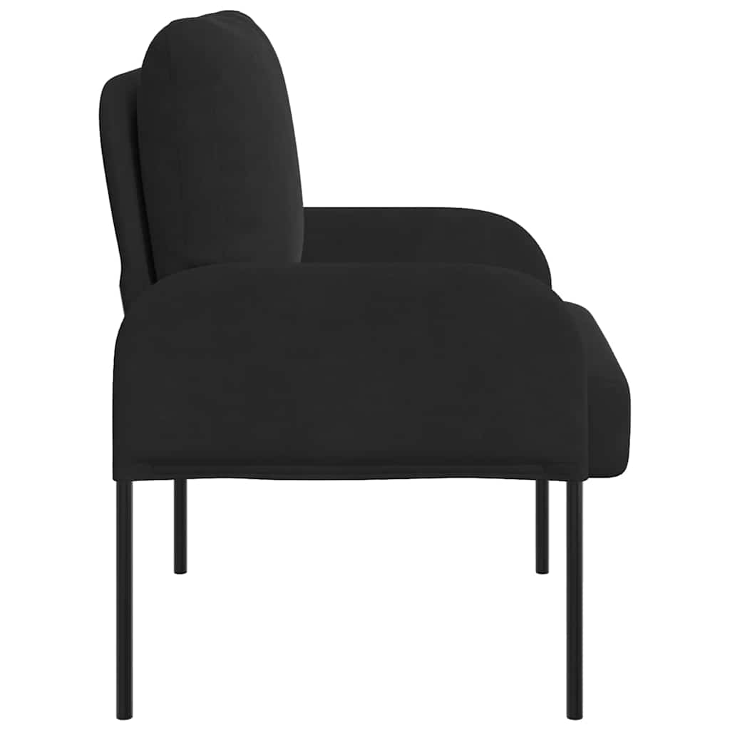 vidaXL Καναπέδες με μαξιλάρι 55cm Μαύρο Κόντρα πλακέ