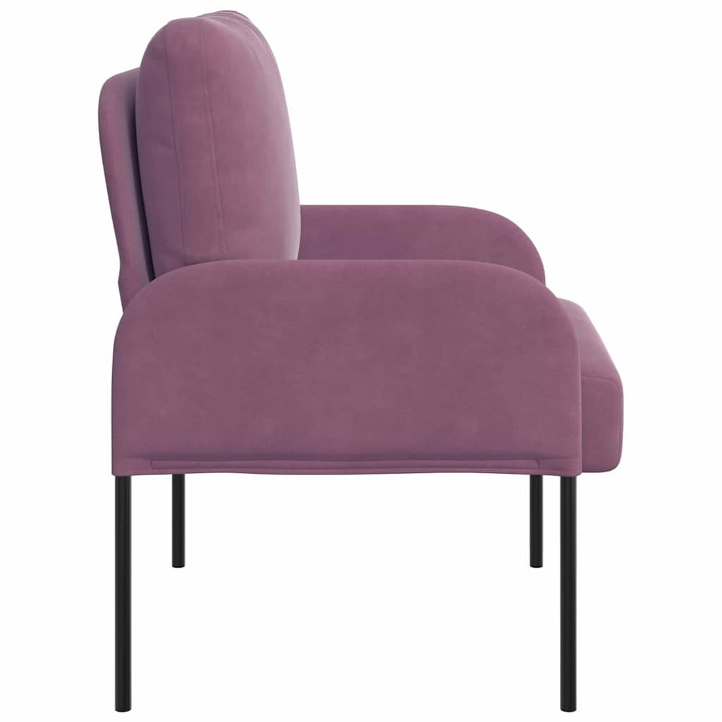 vidaXL Καναπέδες με μαξιλάρι 55cm Μοβ Κόντρα πλακέ