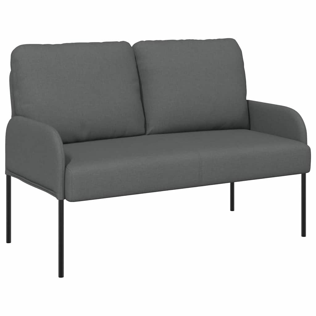 vidaXL Καναπέδες με μαξιλάρι 110cm Σκούρο Γκρι Κόντρα πλακέ