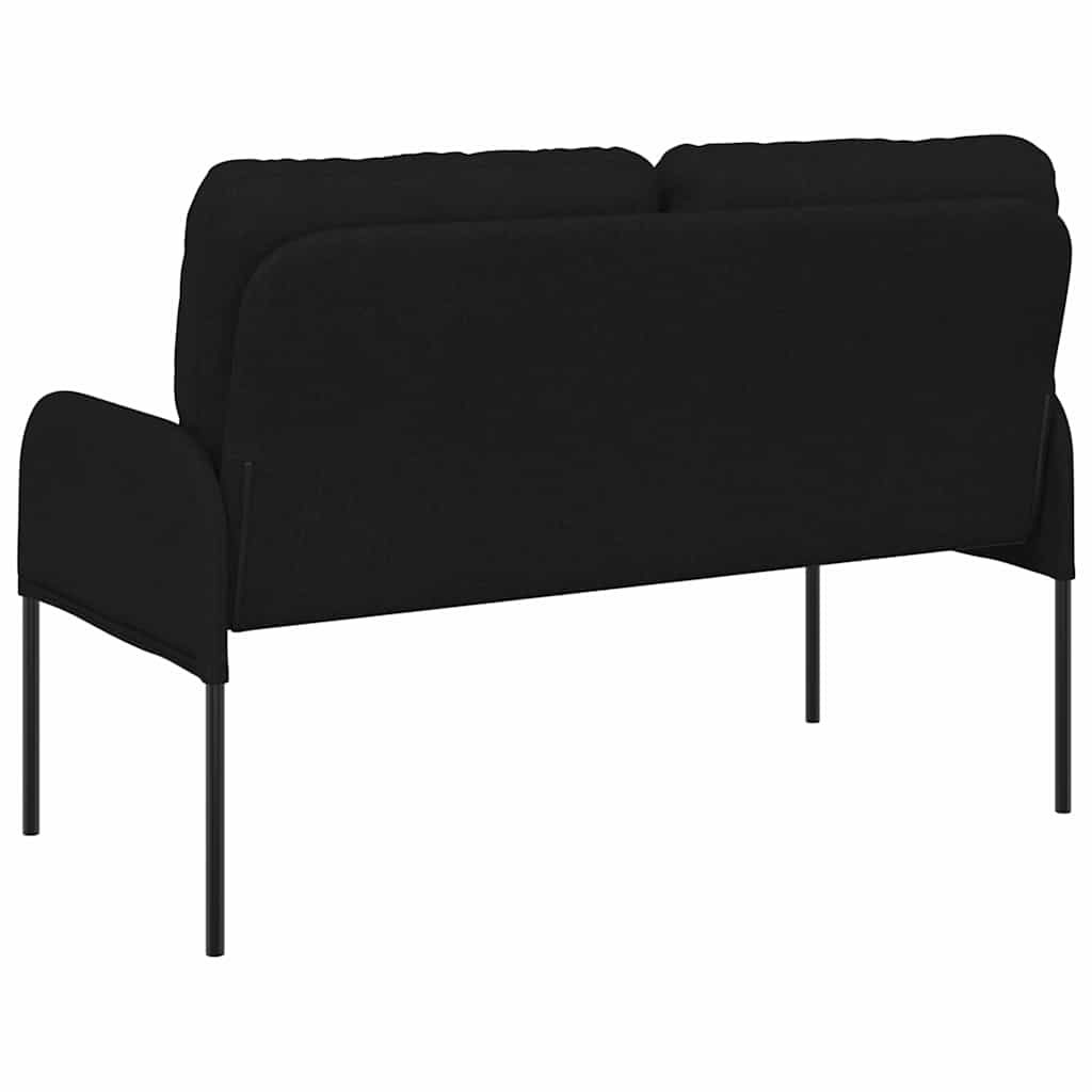 vidaXL Καναπέδες με μαξιλάρι 110cm Μαύρο Κόντρα πλακέ