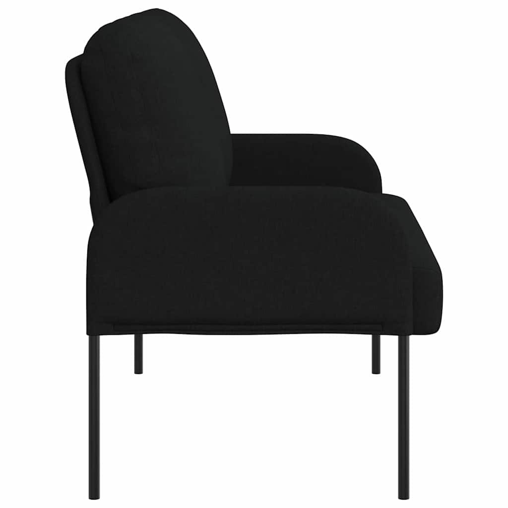 vidaXL Καναπέδες με μαξιλάρι 110cm Μαύρο Κόντρα πλακέ