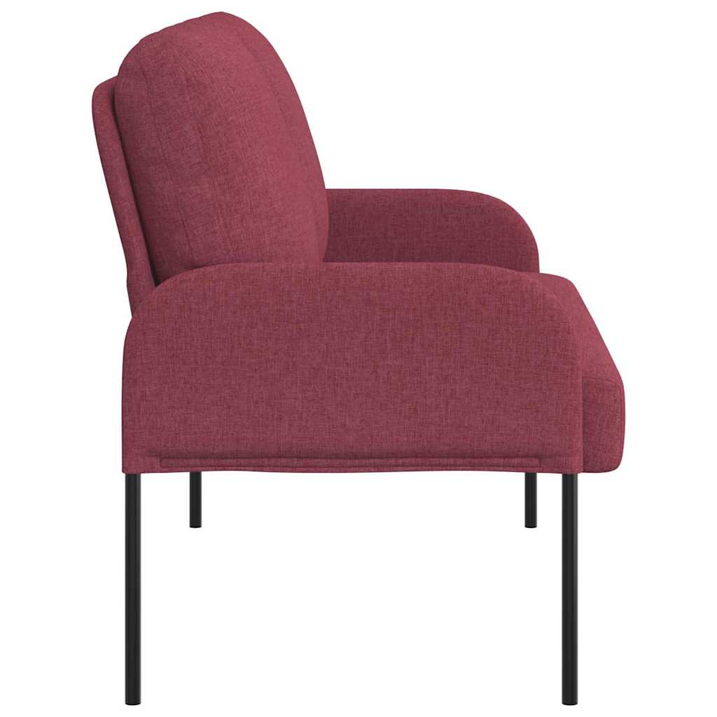 vidaXL Καναπέδες με μαξιλάρι 110cm Κόκκινο Κόντρα πλακέ