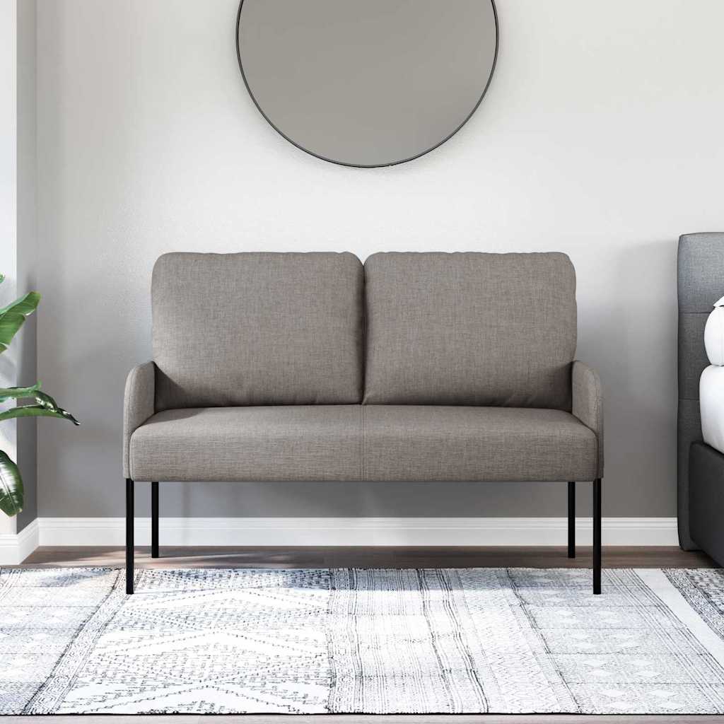 vidaXL Καναπέδες με μαξιλάρι 110cm Taupe Κόντρα πλακέ