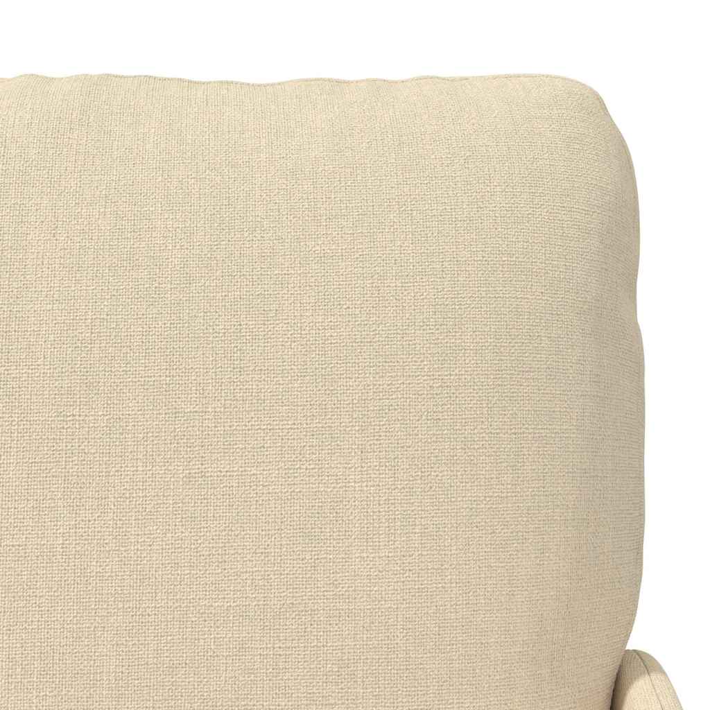vidaXL Καναπέδες με μαξιλάρι 110cm Κρεμ Κόντρα πλακέ