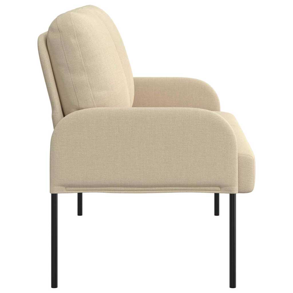 vidaXL Καναπέδες με μαξιλάρι 110cm Κρεμ Κόντρα πλακέ