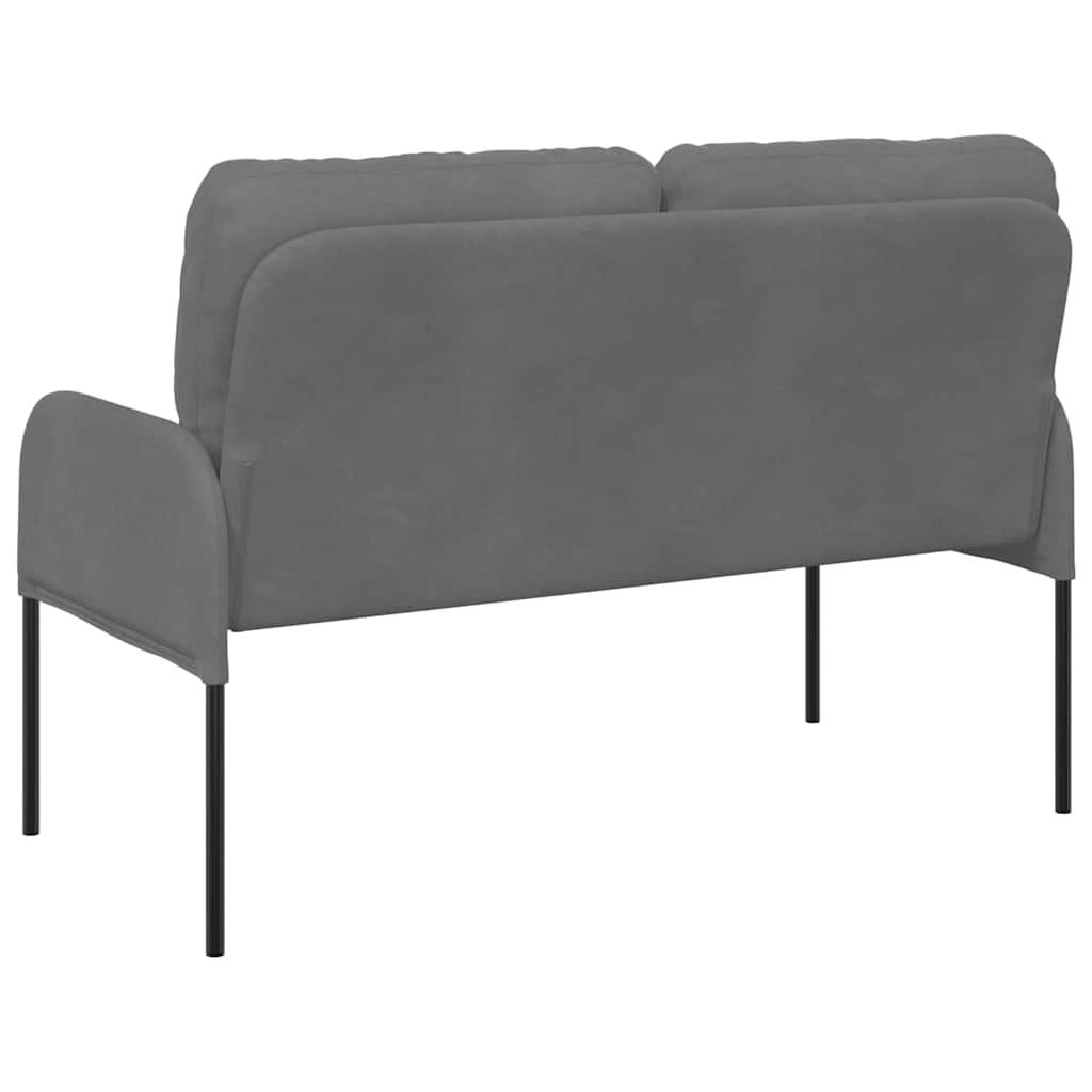vidaXL Καναπέδες με μαξιλάρι 110cm Σκούρο Γκρι Κόντρα πλακέ