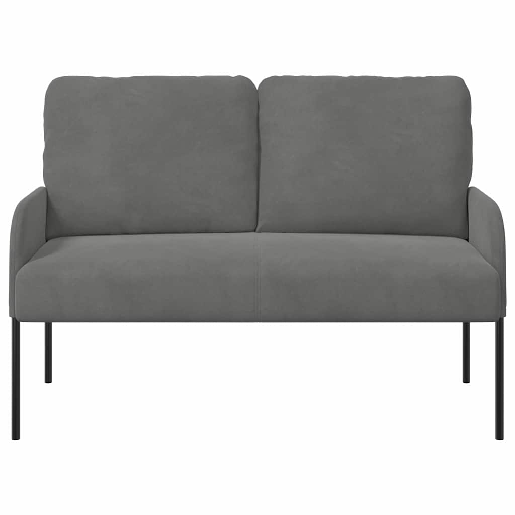 vidaXL Καναπέδες με μαξιλάρι 110cm Σκούρο Γκρι Κόντρα πλακέ