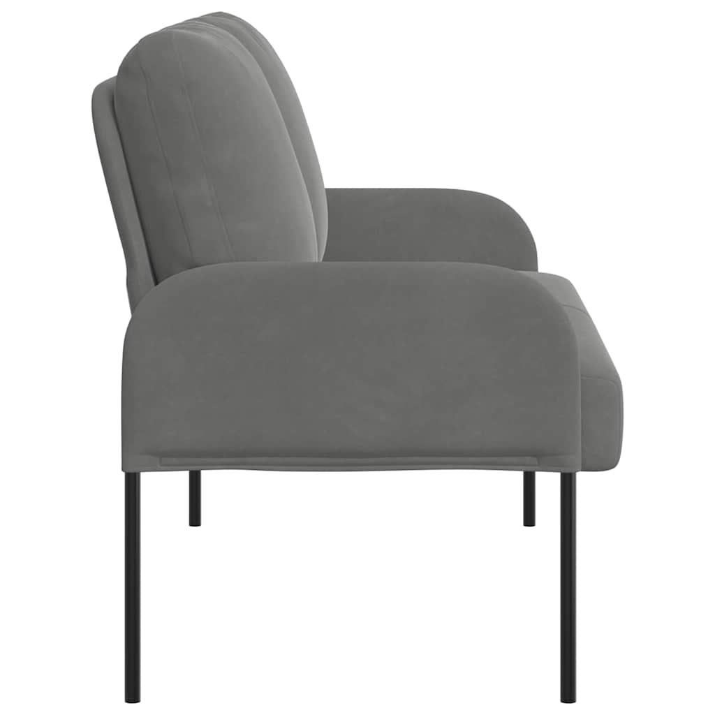 vidaXL Καναπέδες με μαξιλάρι 110cm Σκούρο Γκρι Κόντρα πλακέ