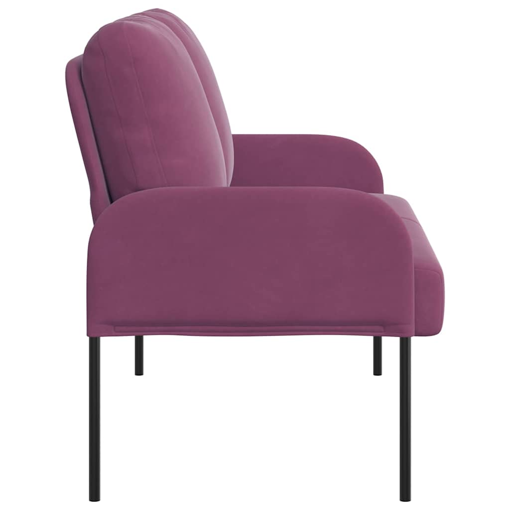 vidaXL Καναπέδες με μαξιλάρι 110cm Μοβ Κόντρα πλακέ