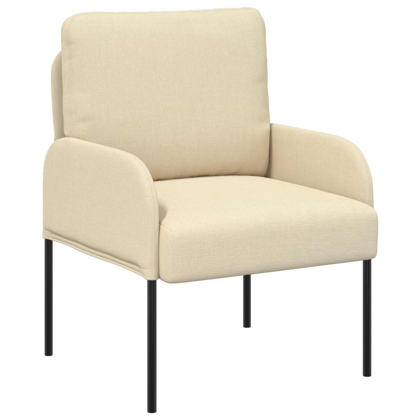 vidaXL Σετ Καναπέ με μαξιλάρι 3 pcs Κρεμ 115 x 56 x 80 εκ Κόντρα πλακέ