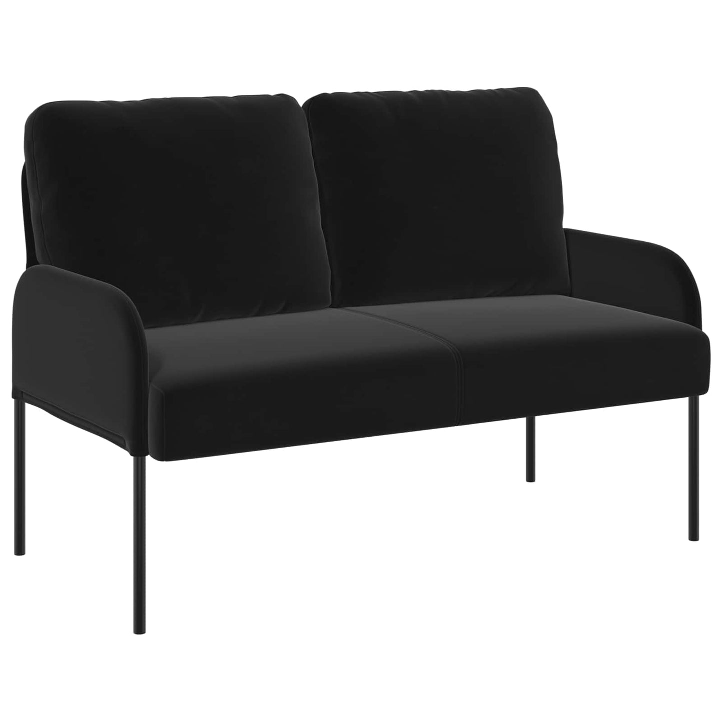 vidaXL Σετ Καναπέ 3 pcs Μαύρο 115 x 56 x 80 εκ Κόντρα πλακέ