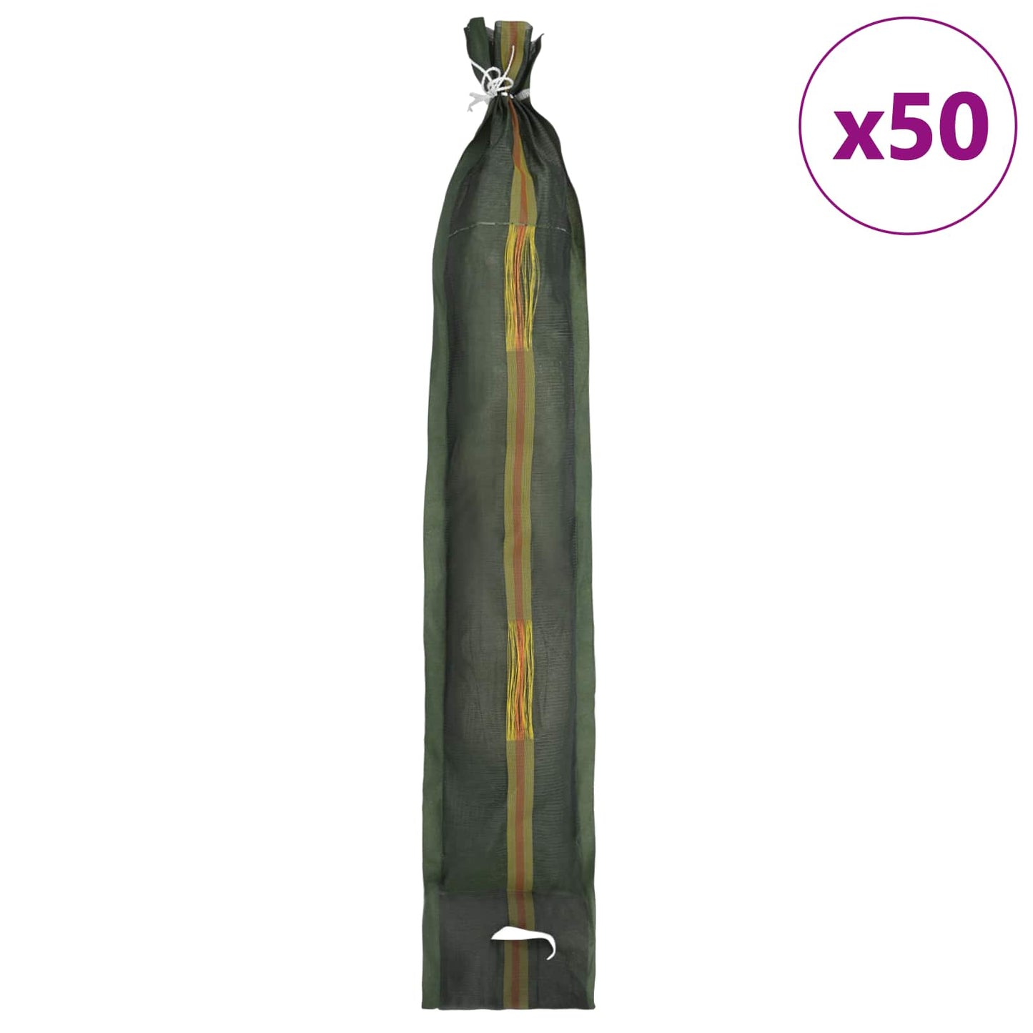 vidaXL Σακιά με άμμο 50 pcs Πράσινο 120 x 27 εκ HDPE