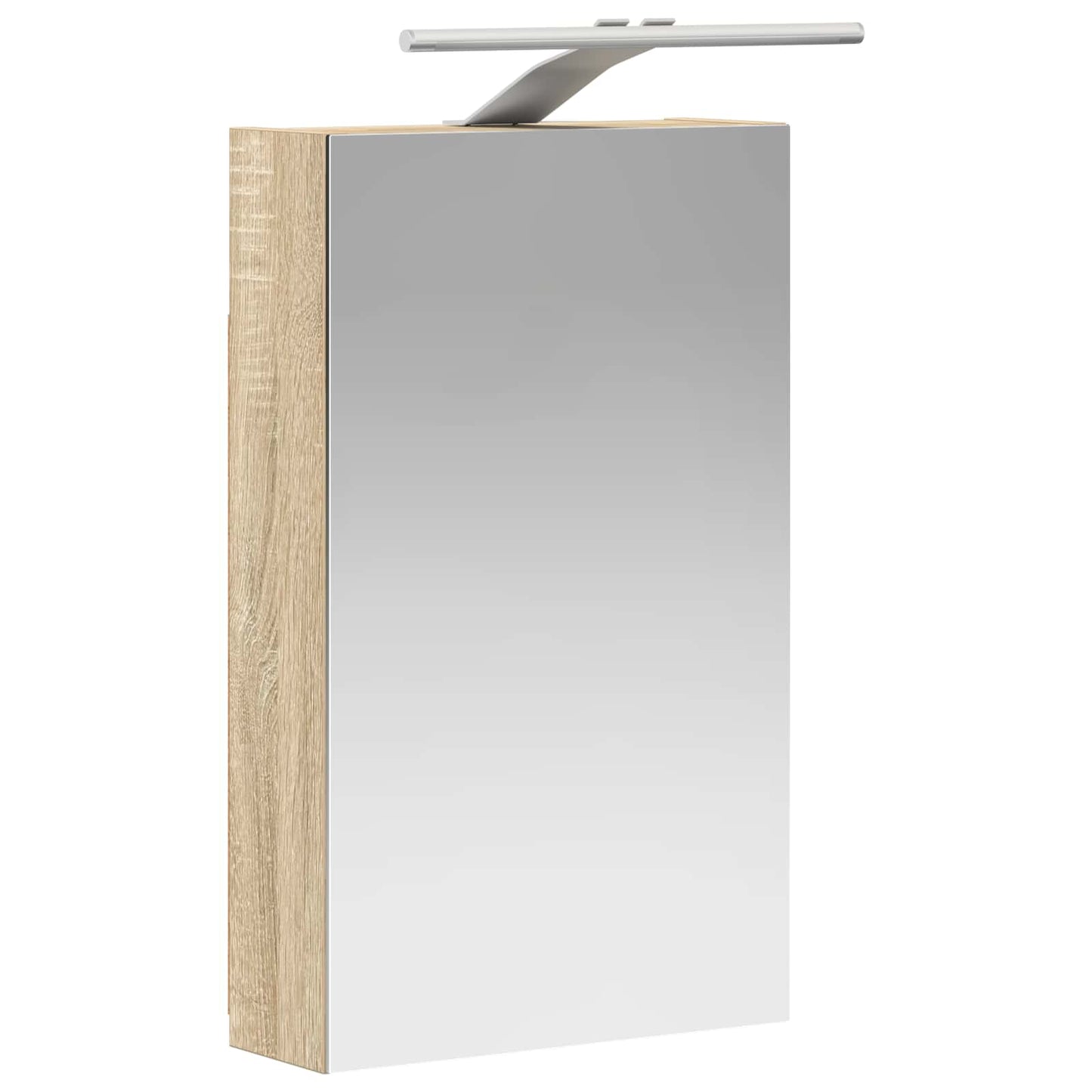 vidaXL Καθρέφτης Ντουλάπα Μπάνιου Δρύς Sonoma 30 x 10,5 x 50 εκ