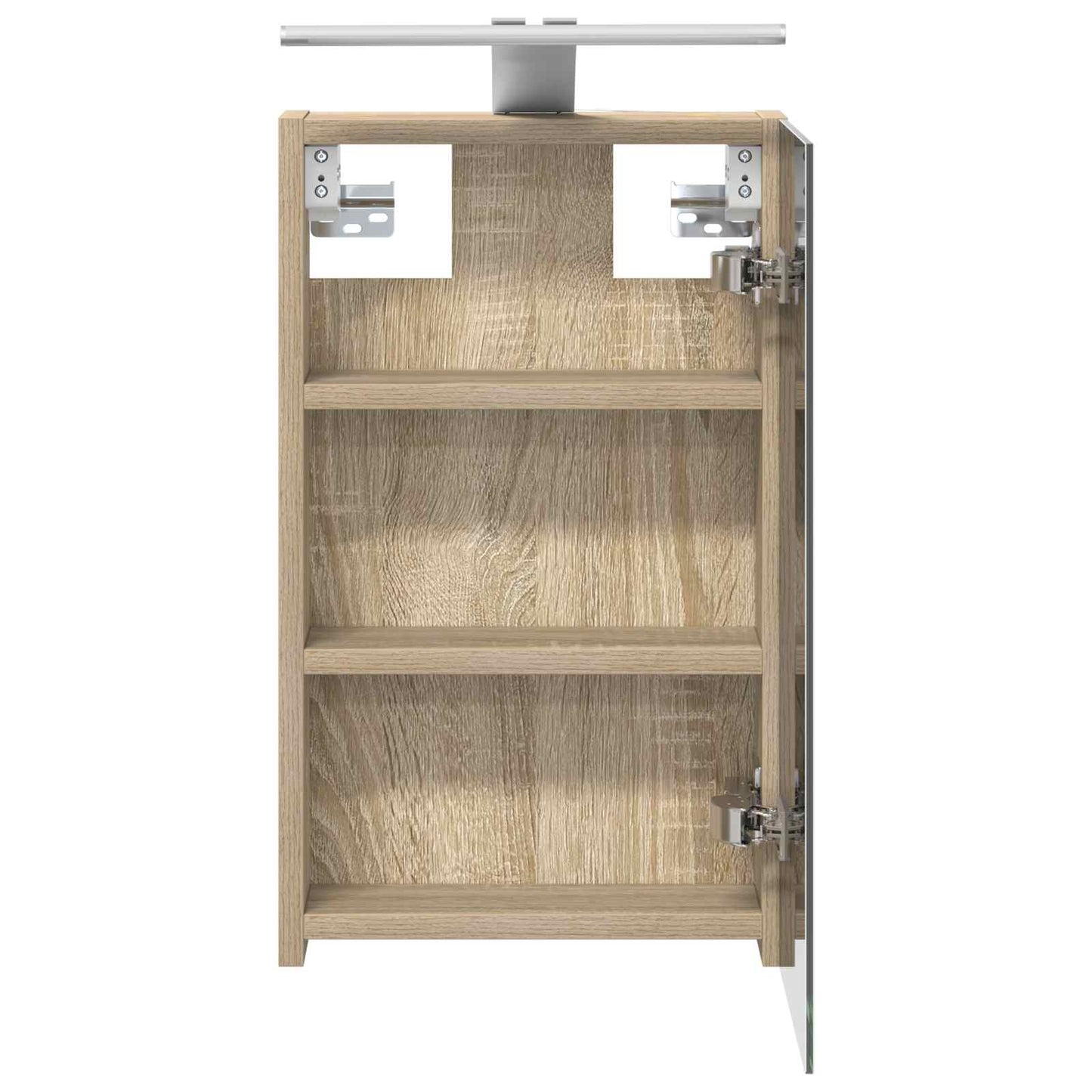 vidaXL Καθρέφτης Ντουλάπα Μπάνιου Δρύς Sonoma 30 x 10,5 x 50 εκ
