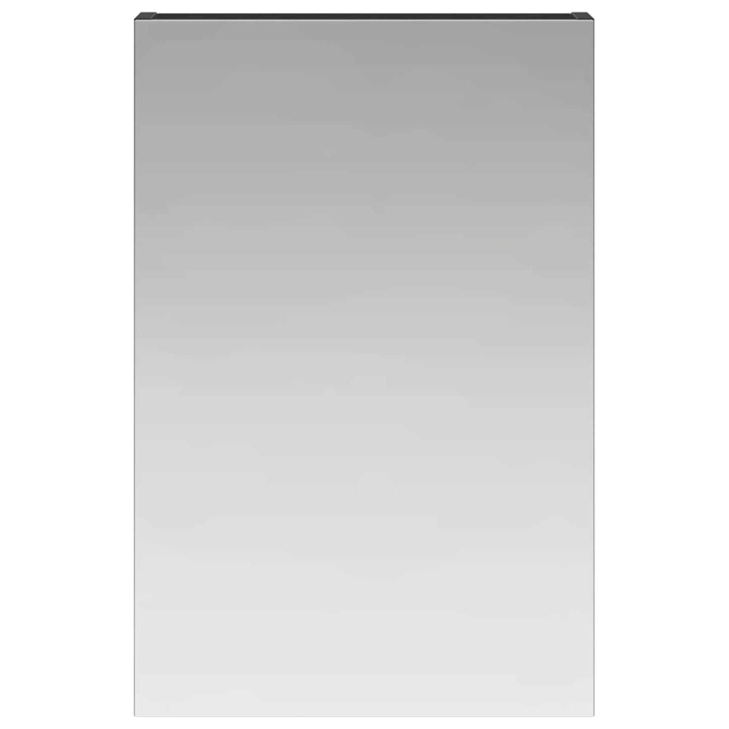 vidaXL Καθρέφτης Ντουλάπα Μπάνιου Μαύρη Οξυά 40 x 10,5 x 60,5 εκ
