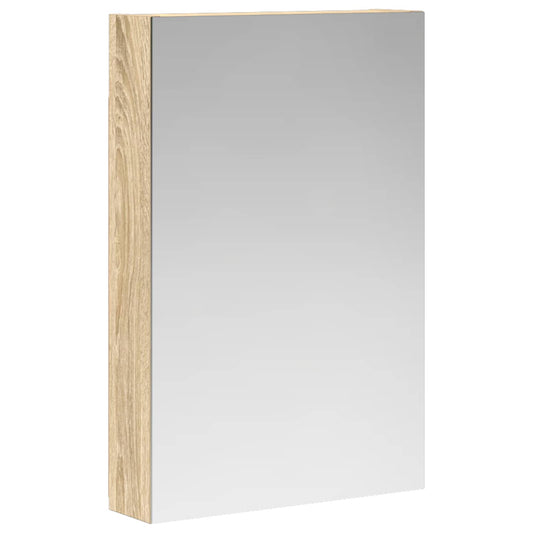 vidaXL Καθρέφτης Ντουλάπα Μπάνιου Δρύς Sonoma 40 x 10,5 x 60,5 εκ