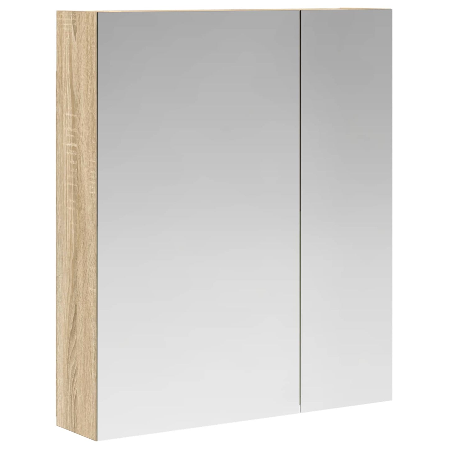 vidaXL Καθρέφτης Ντουλάπα Μπάνιου Δρύς Sonoma 60 x 14,5 x 70 εκ.