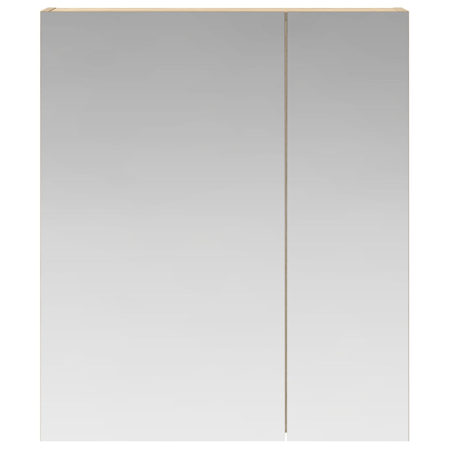 vidaXL Καθρέφτης Ντουλάπα Μπάνιου Δρύς Sonoma 60 x 14,5 x 70 εκ.